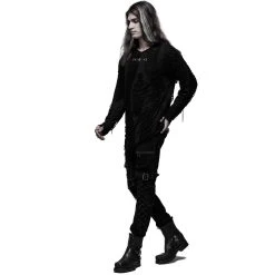 PUNK RAVE Pantalon 'Tierney' Noir Et Blanc 25 PUNK RAVE Pantalon 'Tierney' Noir Et Blanc -ALCHEMY GOTHIC shop pantalon tierney noir et blanc 3