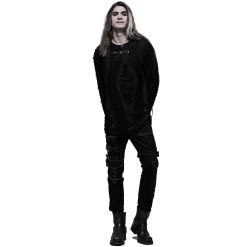 PUNK RAVE Pantalon 'Tierney' Noir Et Blanc 27 PUNK RAVE Pantalon 'Tierney' Noir Et Blanc -ALCHEMY GOTHIC shop pantalon tierney noir et blanc 5