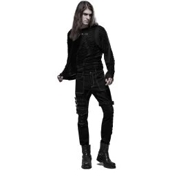 PUNK RAVE Pantalon 'Tierney' Noir Et Blanc 29 PUNK RAVE Pantalon 'Tierney' Noir Et Blanc -ALCHEMY GOTHIC shop pantalon tierney noir et blanc 7