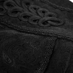 PUNK RAVE Pantalon 'Torero' En Brocart Noir -ALCHEMY GOTHIC shop pantalon torero en brocart noir 13