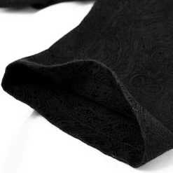 PUNK RAVE Pantalon 'Torero' En Brocart Noir -ALCHEMY GOTHIC shop pantalon torero en brocart noir 14