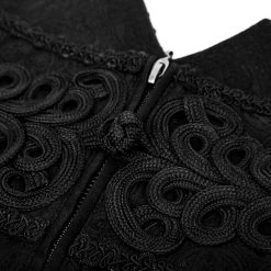 PUNK RAVE Pantalon 'Torero' En Brocart Noir -ALCHEMY GOTHIC shop pantalon torero en brocart noir 15