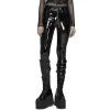 PUNK RAVE Pantalon 'Toxica' En Vinyle Noir -ALCHEMY GOTHIC shop pantalon toxica en vinyle noir