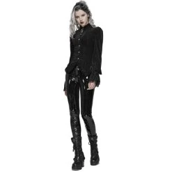 PUNK RAVE Pantalon 'Toxica' En Vinyle Noir -ALCHEMY GOTHIC shop pantalon toxica en vinyle noir 9