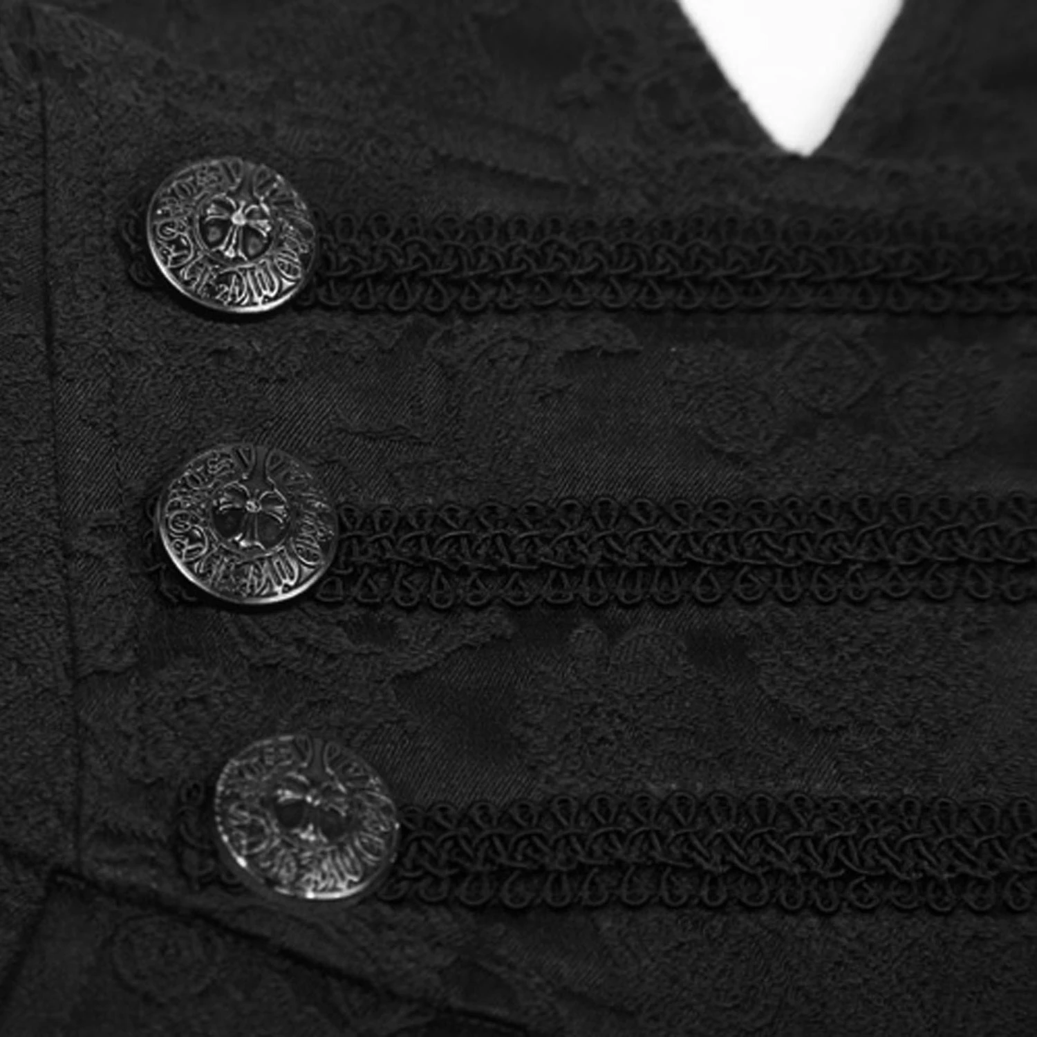 PUNK RAVE Pantalon 'Vampyr' En Brocart Noir 14 PUNK RAVE Pantalon 'Vampyr' En Brocart Noir – Image 12