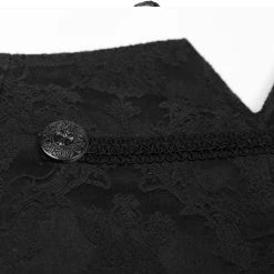 PUNK RAVE Pantalon 'Vampyr' En Brocart Noir 39 PUNK RAVE Pantalon 'Vampyr' En Brocart Noir -ALCHEMY GOTHIC shop pantalon vampyr en brocart noir 17