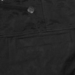 PUNK RAVE Pantalon 'Vampyr' En Brocart Noir 41 PUNK RAVE Pantalon 'Vampyr' En Brocart Noir -ALCHEMY GOTHIC shop pantalon vampyr en brocart noir 19