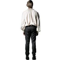 PUNK RAVE Pantalon 'Vampyr' En Brocart Noir 26 PUNK RAVE Pantalon 'Vampyr' En Brocart Noir -ALCHEMY GOTHIC shop pantalon vampyr en brocart noir 4