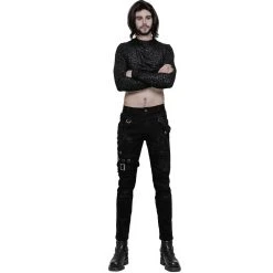 PUNK RAVE Pantalon Vintage 'Nazgul' Noir 18 PUNK RAVE Pantalon Vintage 'Nazgul' Noir -ALCHEMY GOTHIC shop pantalon vintage nazgul noir 1