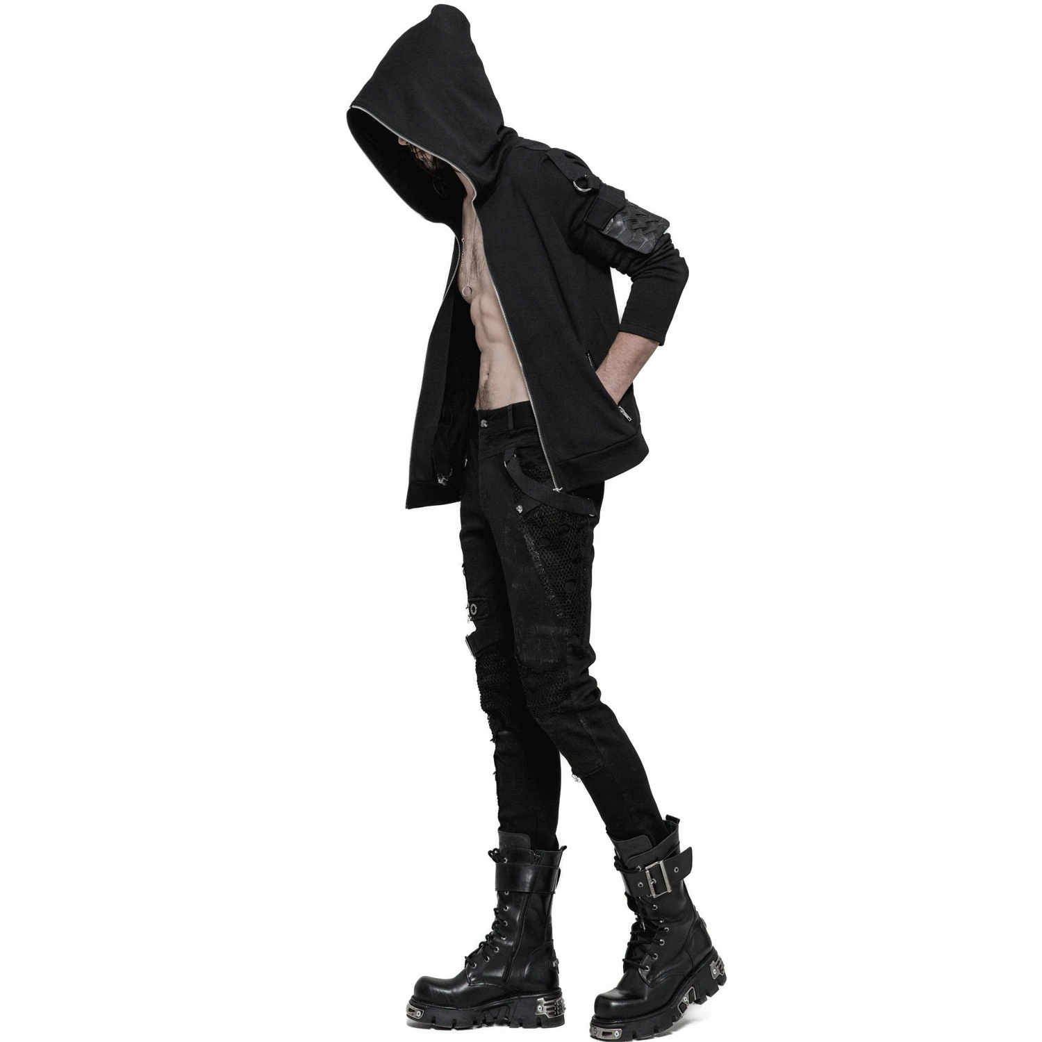 PUNK RAVE Pantalon Vintage 'Nazgul' Noir 6 PUNK RAVE Pantalon Vintage 'Nazgul' Noir – Image 4