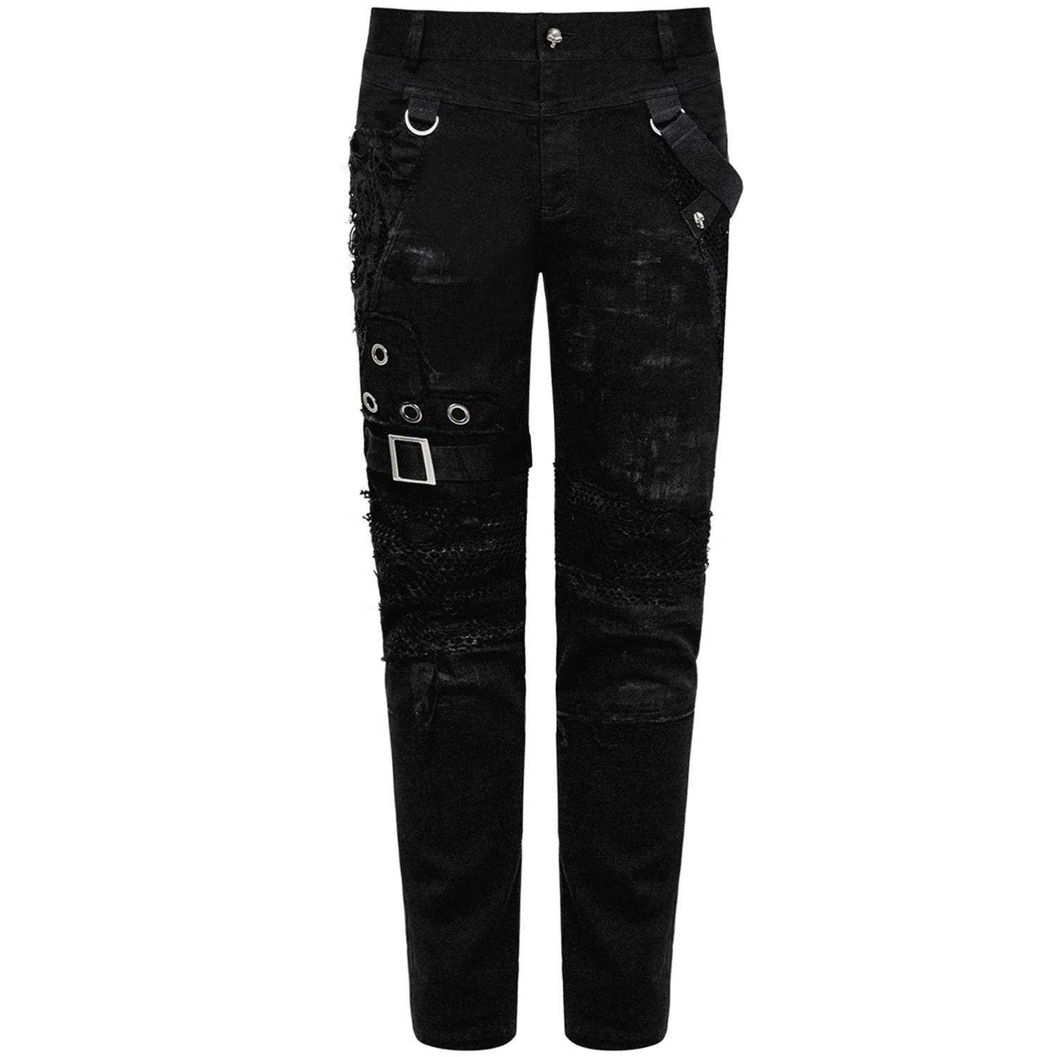 PUNK RAVE Pantalon Vintage 'Nazgul' Noir 11 PUNK RAVE Pantalon Vintage 'Nazgul' Noir – Image 9