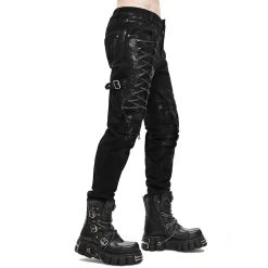 DEVIL FASHION Pantalon 'Wasteland' En Jean Noir 24 DEVIL FASHION Pantalon 'Wasteland' En Jean Noir -ALCHEMY GOTHIC shop pantalon wasteland en jean noir 6