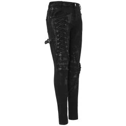 DEVIL FASHION Pantalon 'Wasteland' Noir Pour Femmes 33 DEVIL FASHION Pantalon 'Wasteland' Noir Pour Femmes -ALCHEMY GOTHIC shop pantalon wasteland noir pour femmes 12