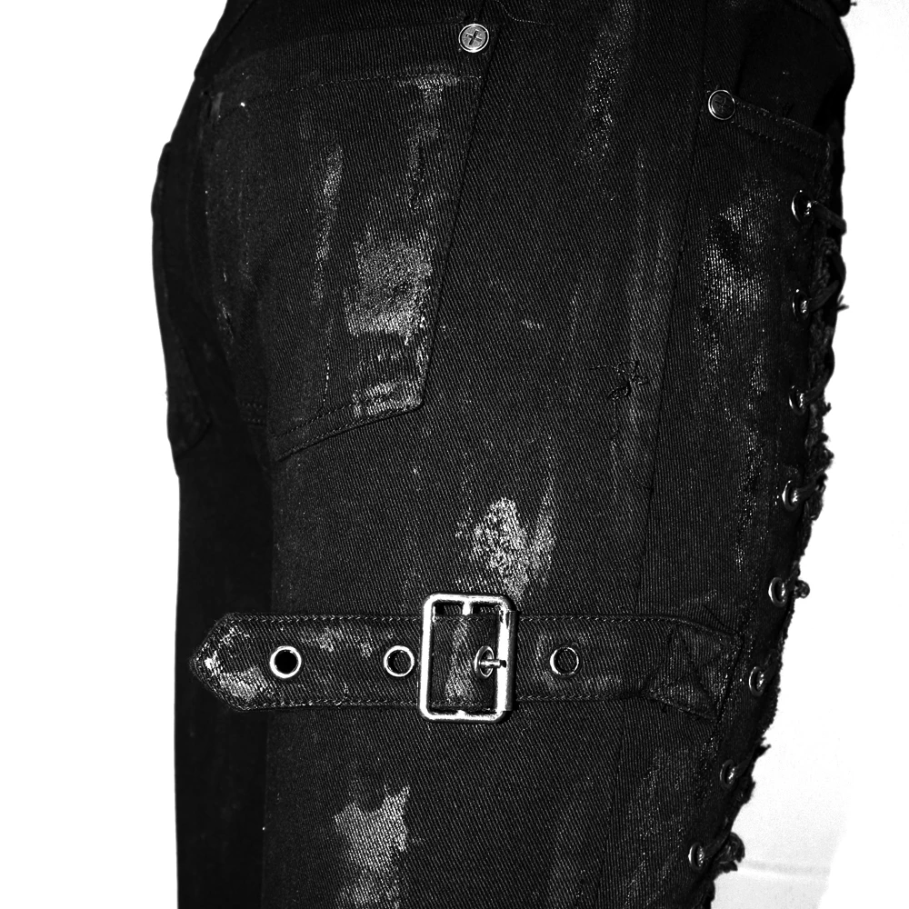 DEVIL FASHION Pantalon 'Wasteland' Noir Pour Femmes 17 DEVIL FASHION Pantalon 'Wasteland' Noir Pour Femmes – Image 15