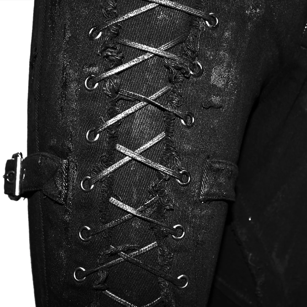 DEVIL FASHION Pantalon 'Wasteland' Noir Pour Femmes 18 DEVIL FASHION Pantalon 'Wasteland' Noir Pour Femmes – Image 16