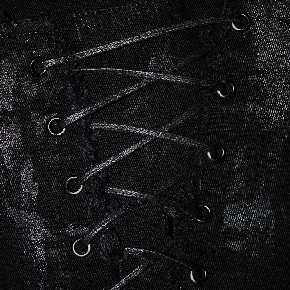 DEVIL FASHION Pantalon 'Wasteland' Noir Pour Femmes 19 DEVIL FASHION Pantalon 'Wasteland' Noir Pour Femmes – Image 17