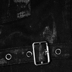 DEVIL FASHION Pantalon 'Wasteland' Noir Pour Femmes 38 DEVIL FASHION Pantalon 'Wasteland' Noir Pour Femmes -ALCHEMY GOTHIC shop pantalon wasteland noir pour femmes 17