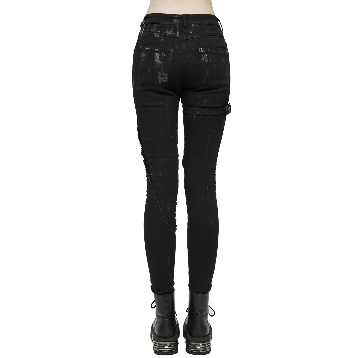 DEVIL FASHION Pantalon 'Wasteland' Noir Pour Femmes 8 DEVIL FASHION Pantalon 'Wasteland' Noir Pour Femmes – Image 6