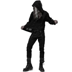 PUNK RAVE Pantalon 'Wolfram' Noir -ALCHEMY GOTHIC shop pantalon wolfram noir 4