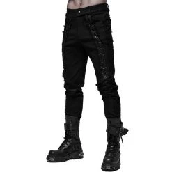 PUNK RAVE Pantalon 'Wolfram' Noir -ALCHEMY GOTHIC shop pantalon wolfram noir 8