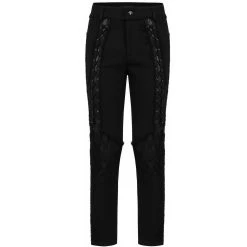 PUNK RAVE Pantalon 'Wolfram' Noir -ALCHEMY GOTHIC shop pantalon wolfram noir 9