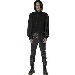 PUNK RAVE Pantalon 'Xanthus' En Simili Cuir Noir 32 PUNK RAVE Pantalon 'Xanthus' En Simili Cuir Noir -ALCHEMY GOTHIC shop pantalon xanthus en simili cuir noir 10