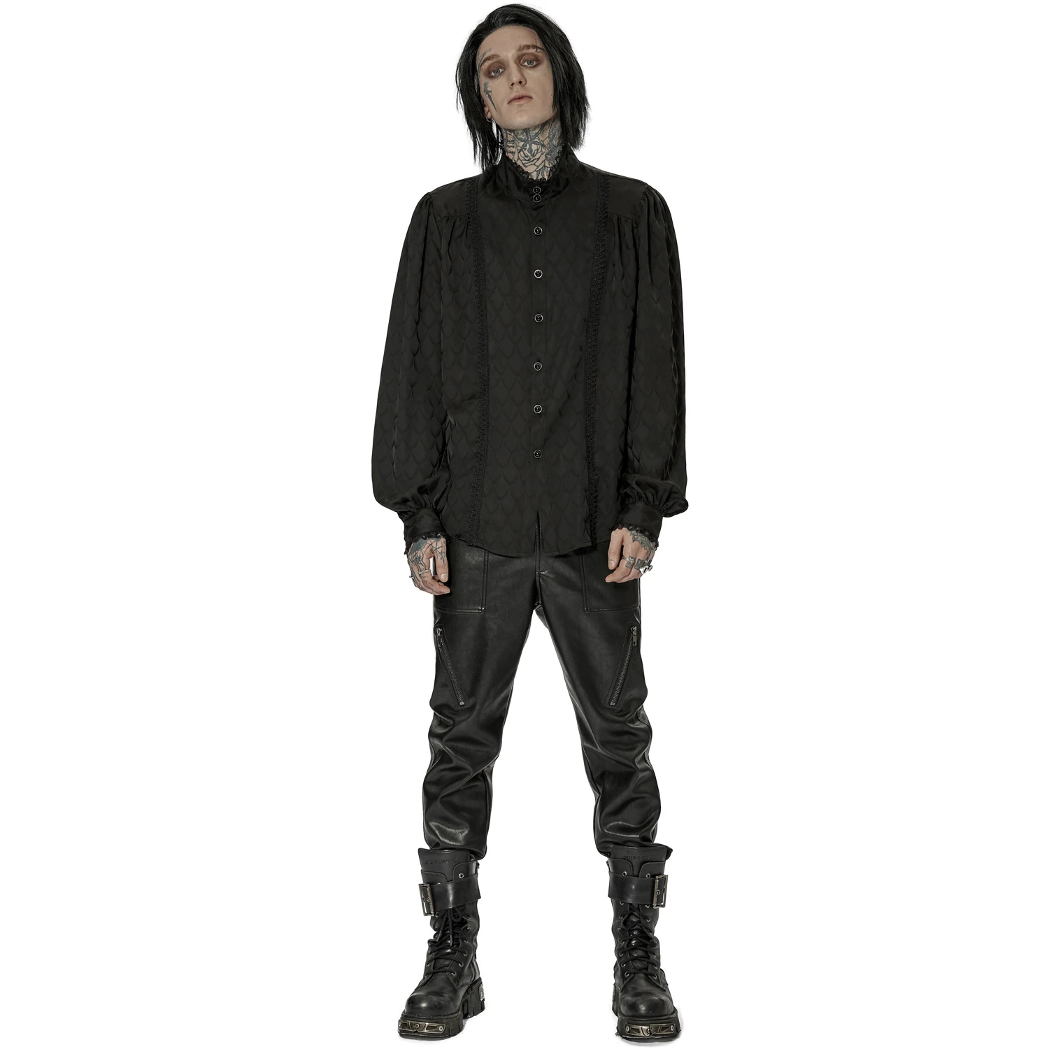 PUNK RAVE Pantalon 'Xanthus' En Simili Cuir Noir 12 PUNK RAVE Pantalon 'Xanthus' En Simili Cuir Noir – Image 10