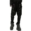 PUNK RAVE Pantalon 'Ywain' En Denim Noir 1 PUNK RAVE Pantalon 'Ywain' En Denim Noir -ALCHEMY GOTHIC shop pantalon ywain en denim noir
