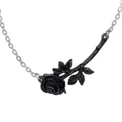 ALCHEMY GOTHIC Pendentif 'Black Rose Enigma'