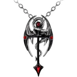 ALCHEMY GOTHIC Pendentif 'Draconkreuz'
