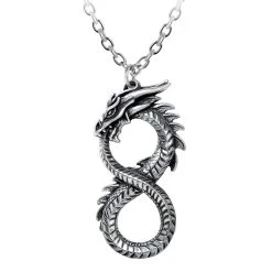 ALCHEMY GOTHIC Pendentif 'Infinity Dragon'