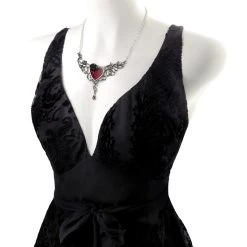 ALCHEMY GOTHIC Pendentif 'The Blood Rose Heart' -ALCHEMY GOTHIC shop pendentif the blood rose heart 2