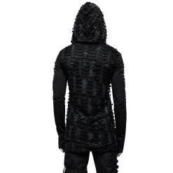 PUNK RAVE Polo à Capuche Et Manches Longues 'Destruction Unit'... 20 PUNK RAVE Polo à Capuche Et Manches Longues 'Destruction Unit'... -ALCHEMY GOTHIC shop polo a capuche et manches longues destruction unit noir 2