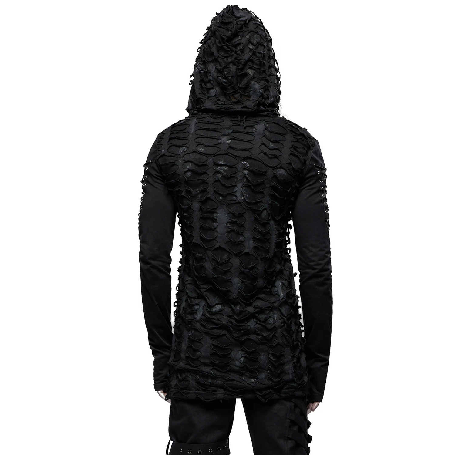 PUNK RAVE Polo à Capuche Et Manches Longues 'Destruction Unit'... 5 PUNK RAVE Polo à Capuche Et Manches Longues 'Destruction Unit'... – Image 3