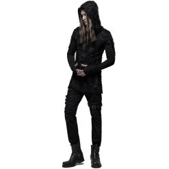 PUNK RAVE Polo à Capuche Et Manches Longues 'Destruction Unit'... 24 PUNK RAVE Polo à Capuche Et Manches Longues 'Destruction Unit'... -ALCHEMY GOTHIC shop polo a capuche et manches longues destruction unit noir 6