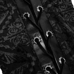 PUNK RAVE Polo à Manches Longues 'Romantic Goth' Noir -ALCHEMY GOTHIC shop polo a manches longues romantic goth noir 11