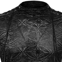 PUNK RAVE Polo à Manches Longues 'Romantic Goth' Noir -ALCHEMY GOTHIC shop polo a manches longues romantic goth noir 9