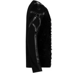 PUNK RAVE Polo Manches Longues 'Astaroth' Noir -ALCHEMY GOTHIC shop polo manches longues astaroth noir 14