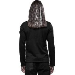 PUNK RAVE Polo Manches Longues 'Dark Devil' Noir 19 PUNK RAVE Polo Manches Longues 'Dark Devil' Noir -ALCHEMY GOTHIC shop polo manches longues dark devil noir 2