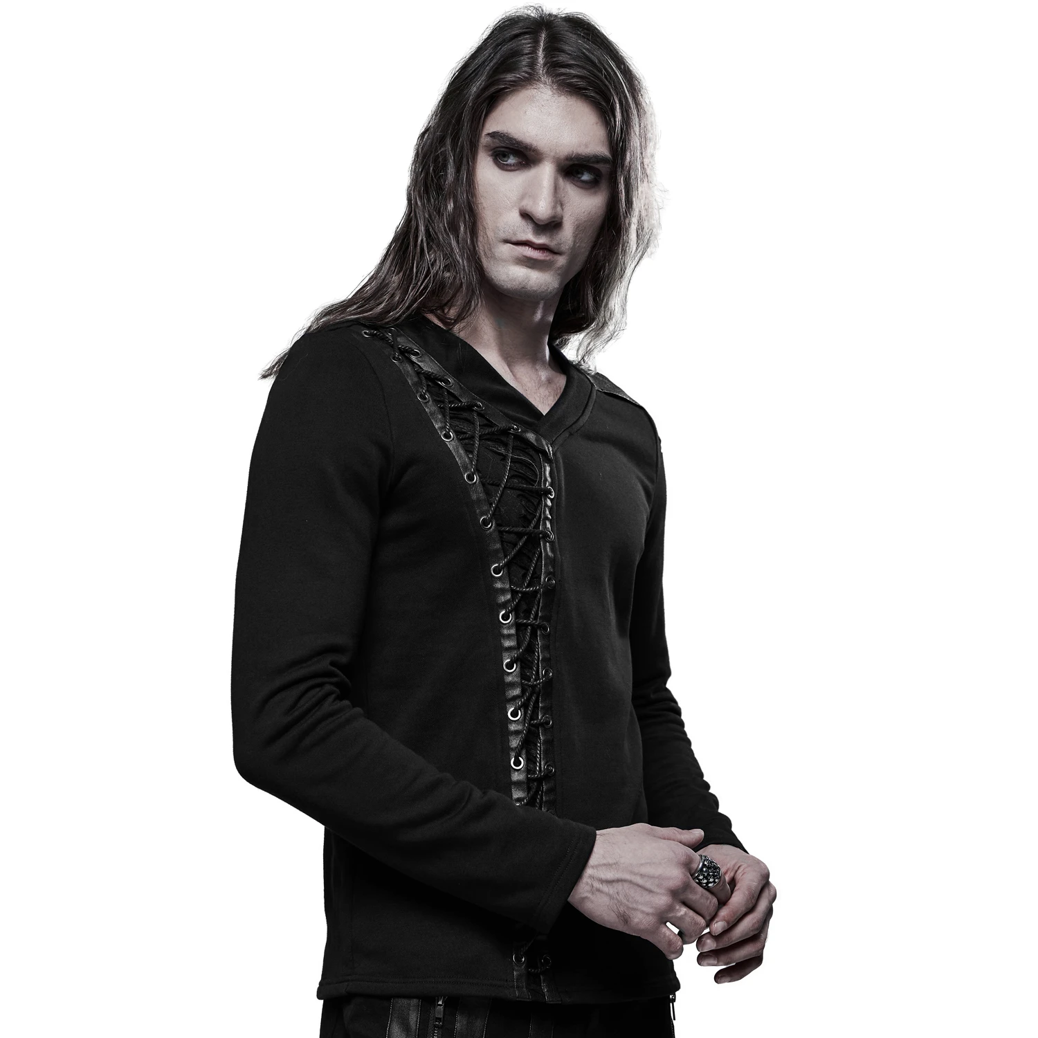 PUNK RAVE Polo Manches Longues 'Dark Devil' Noir 6 PUNK RAVE Polo Manches Longues 'Dark Devil' Noir – Image 4