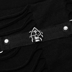 PUNK RAVE Polo Manches Longues 'Goth Broken' Noir -ALCHEMY GOTHIC shop polo manches longues goth broken noir 16