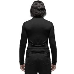 PUNK RAVE Polo Manches Longues 'Horus' Noir -ALCHEMY GOTHIC shop polo manches longues horus noir 2