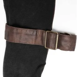 PUNK RAVE Polo Manches Longues 'Nautilus' Noir Et Marron -ALCHEMY GOTHIC shop polo manches longues nautilus noir et marron 10