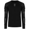 PUNK RAVE Polo Manches Longues 'Nazgul' Noir -ALCHEMY GOTHIC shop polo manches longues nazgul noir