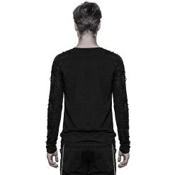 PUNK RAVE Polo Manches Longues 'Nazgul' Noir -ALCHEMY GOTHIC shop polo manches longues nazgul noir 2