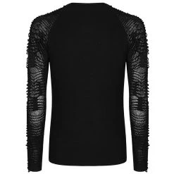 PUNK RAVE Polo Manches Longues 'Nazgul' Noir -ALCHEMY GOTHIC shop polo manches longues nazgul noir 6