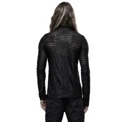PUNK RAVE Polo Manches Longues 'The Dark Tower' Noir 24 PUNK RAVE Polo Manches Longues 'The Dark Tower' Noir -ALCHEMY GOTHIC shop polo manches longues the dark tower noir 2