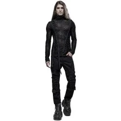 PUNK RAVE Polo Manches Longues 'The Dark Tower' Noir 27 PUNK RAVE Polo Manches Longues 'The Dark Tower' Noir -ALCHEMY GOTHIC shop polo manches longues the dark tower noir 5