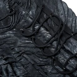 PUNK RAVE Polo Masque 'Samhain' Noir Et Bleu -ALCHEMY GOTHIC shop polo masque samhain noir et bleu 13