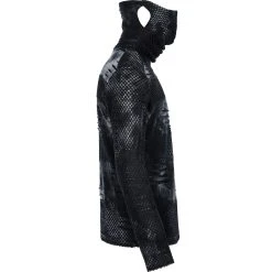 PUNK RAVE Polo Masque 'Xenos' Noir Et Gris -ALCHEMY GOTHIC shop polo masque xenos noir et gris 11